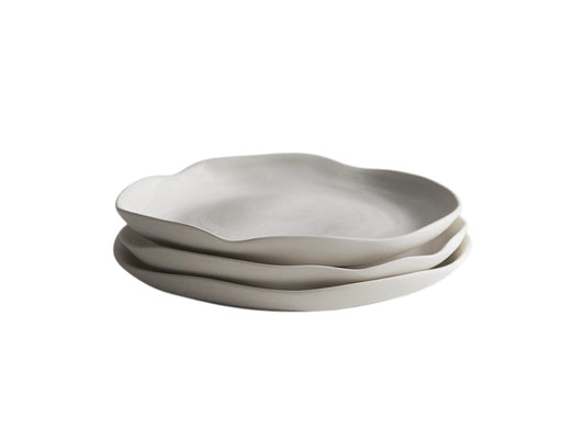 Aurn Nordic Matte Ceramic Dinner Plates | Minimalist Round Tableware Set